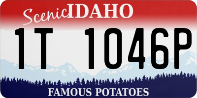 ID license plate 1T1046P