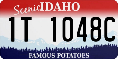 ID license plate 1T1048C