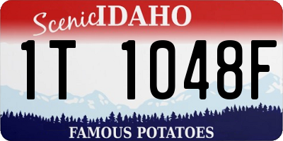 ID license plate 1T1048F