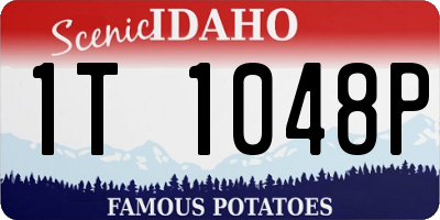 ID license plate 1T1048P