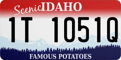 ID license plate 1T1051Q