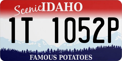 ID license plate 1T1052P