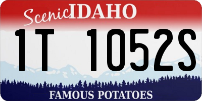 ID license plate 1T1052S