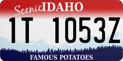 ID license plate 1T1053Z