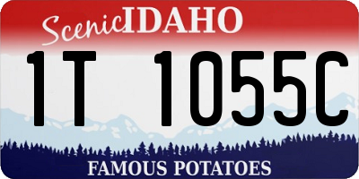 ID license plate 1T1055C
