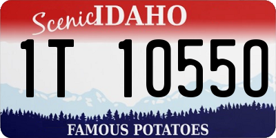 ID license plate 1T1055O