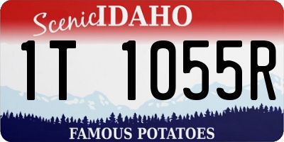 ID license plate 1T1055R