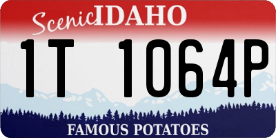 ID license plate 1T1064P
