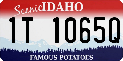 ID license plate 1T1065Q