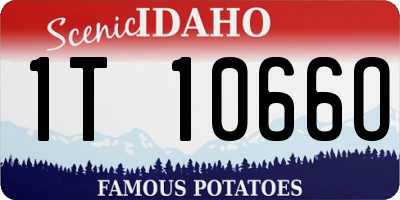 ID license plate 1T1066O