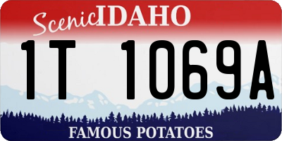 ID license plate 1T1069A
