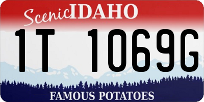 ID license plate 1T1069G