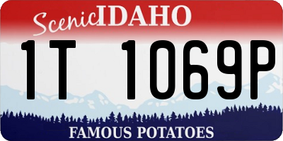 ID license plate 1T1069P