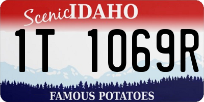 ID license plate 1T1069R