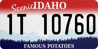 ID license plate 1T1076O