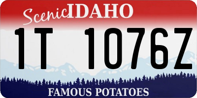 ID license plate 1T1076Z