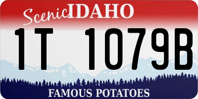 ID license plate 1T1079B