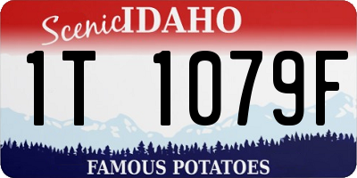 ID license plate 1T1079F