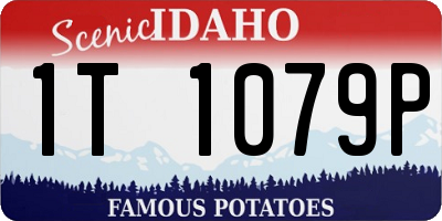 ID license plate 1T1079P