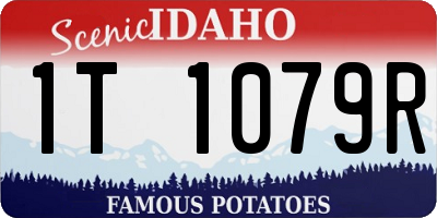 ID license plate 1T1079R