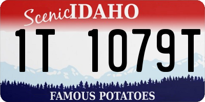 ID license plate 1T1079T