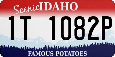 ID license plate 1T1082P