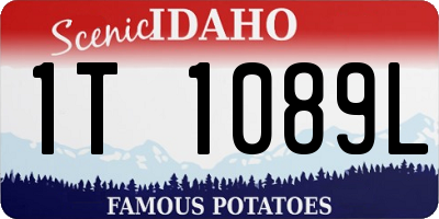 ID license plate 1T1089L
