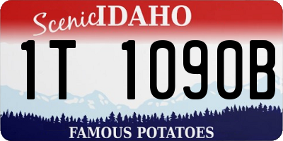 ID license plate 1T1090B