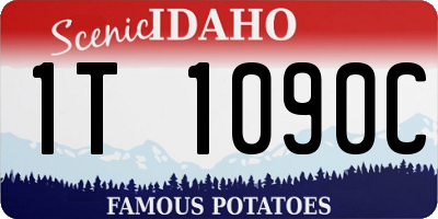 ID license plate 1T1090C