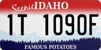 ID license plate 1T1090F