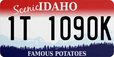 ID license plate 1T1090K
