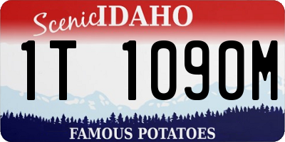 ID license plate 1T1090M