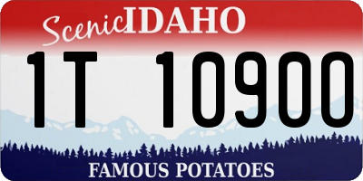 ID license plate 1T1090O