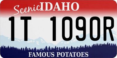 ID license plate 1T1090R