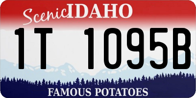 ID license plate 1T1095B