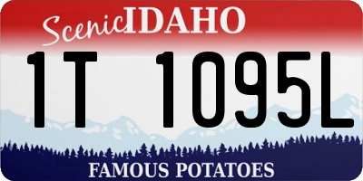 ID license plate 1T1095L