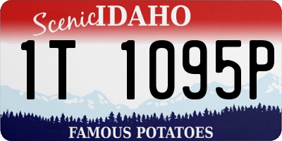 ID license plate 1T1095P