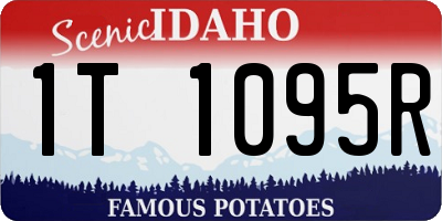 ID license plate 1T1095R