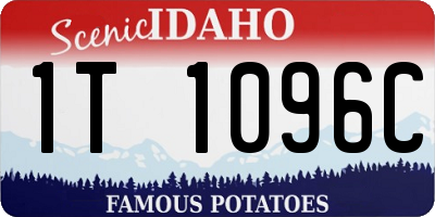 ID license plate 1T1096C