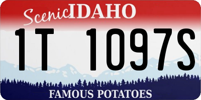 ID license plate 1T1097S