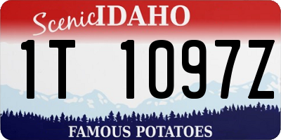 ID license plate 1T1097Z