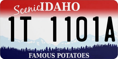 ID license plate 1T1101A