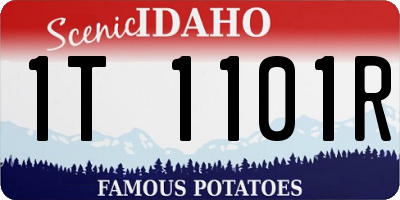 ID license plate 1T1101R