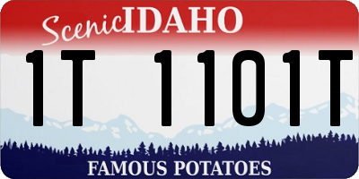ID license plate 1T1101T