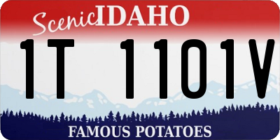 ID license plate 1T1101V