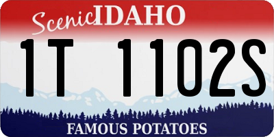 ID license plate 1T1102S
