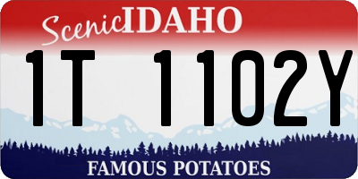 ID license plate 1T1102Y