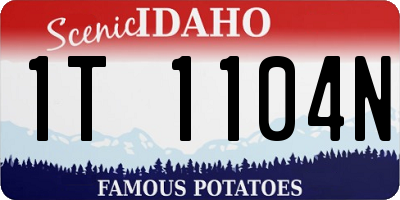 ID license plate 1T1104N