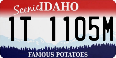 ID license plate 1T1105M