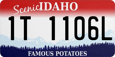 ID license plate 1T1106L